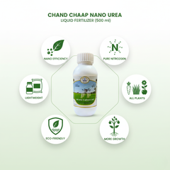 Chand chaap Nano Urea Liquid Fertilizer, Water-Soluble Plant Nutrient for Home Gardening, Lawns, Vegetables, Fruits & Flowers – 500 ML