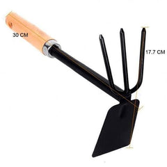 Gronaa Wooden Handle Dual Hoe & Rake