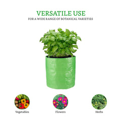 Gronaa HDPE 260 GSM Growbags for suitable for terrace gardening 9*9 inch Pack of 3