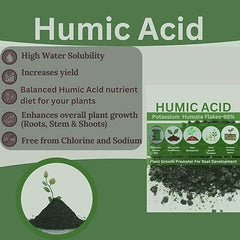 Gronaa Humic Acid for Plants (Potassium Humate Flakes) 200gm