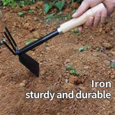 Gronaa Wooden Handle Dual Hoe & Rake