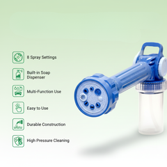 Spray Gun- 8 in 1 Turbo Spray Gun For Gardening, Car & Home Cleaning