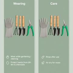 Gronaa Gardening Tools Garden & Home & Kitchen Safty Equmet Reusable Rubber Hand Gloves