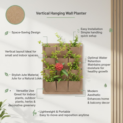 Vertical Hanging Wall Planter for Balcony�/Indoors