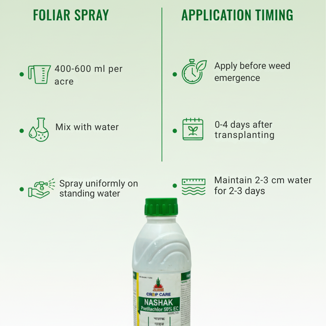 NFL Kisan Preti Pretilachlor 50% EC Herbicide 500ml