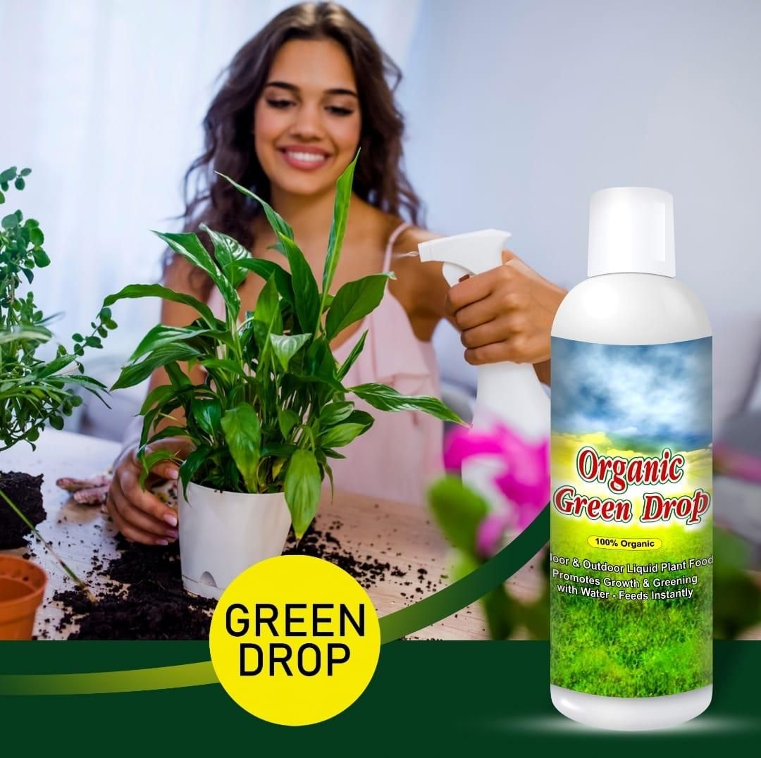 Gronaa Organic GreenDrop Plant Food Liquid Fertilizer For Plant Growth & Greening Pack of 1