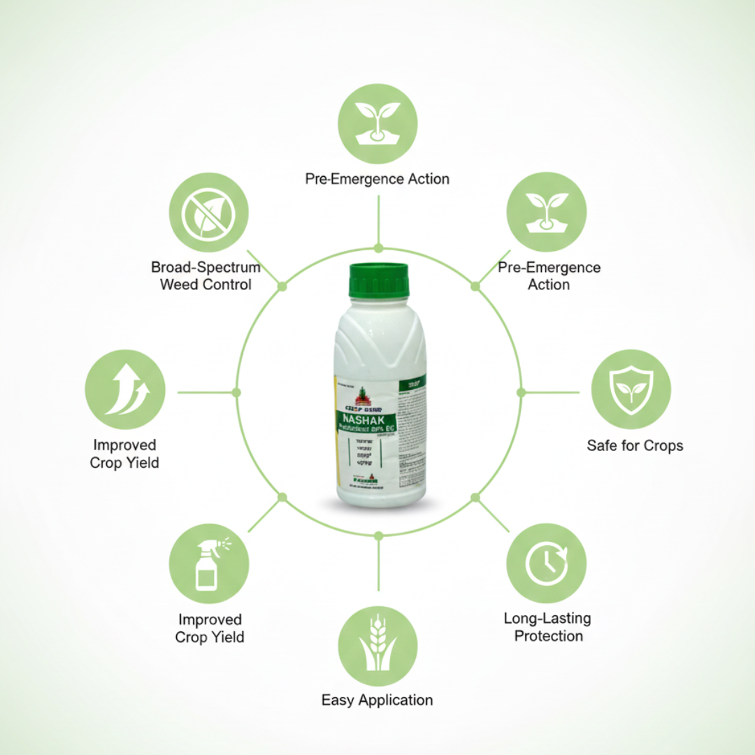 Jai Kisan Crop Care Nashak Pretilachlor 50% EC Herbicide 1L