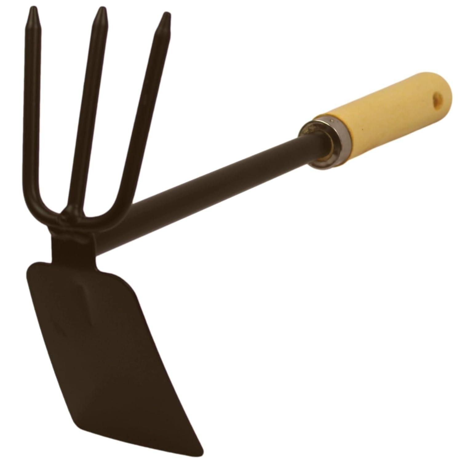 Gronaa Wooden Handle Dual Hoe & Rake