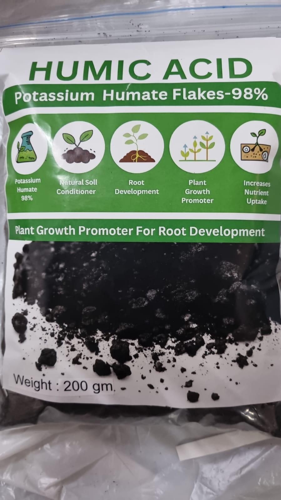 Gronaa Humic Acid for Plants (Potassium Humate Flakes) 200gm