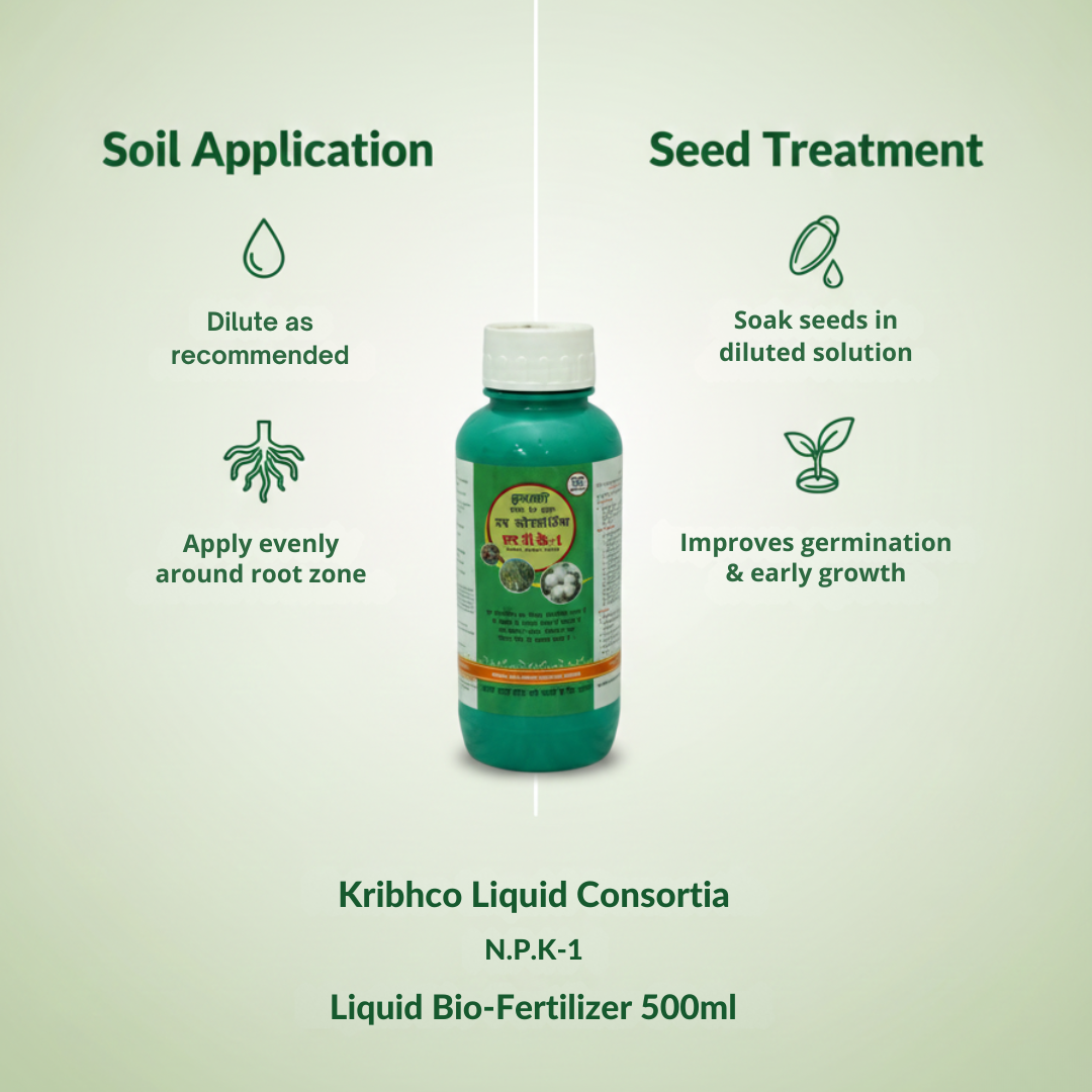 Kribhco Liquid Consortia N.P.K.-1 Liquid Bio- Fertilizer 500ml