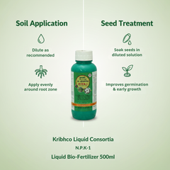 Kribhco Liquid Consortia N.P.K.-1 Liquid Bio- Fertilizer 500ml