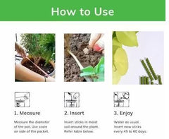 Gronaa Plant Grow Fertilizer Sticks For Plants - 50 Stick Pack of 2 & 4