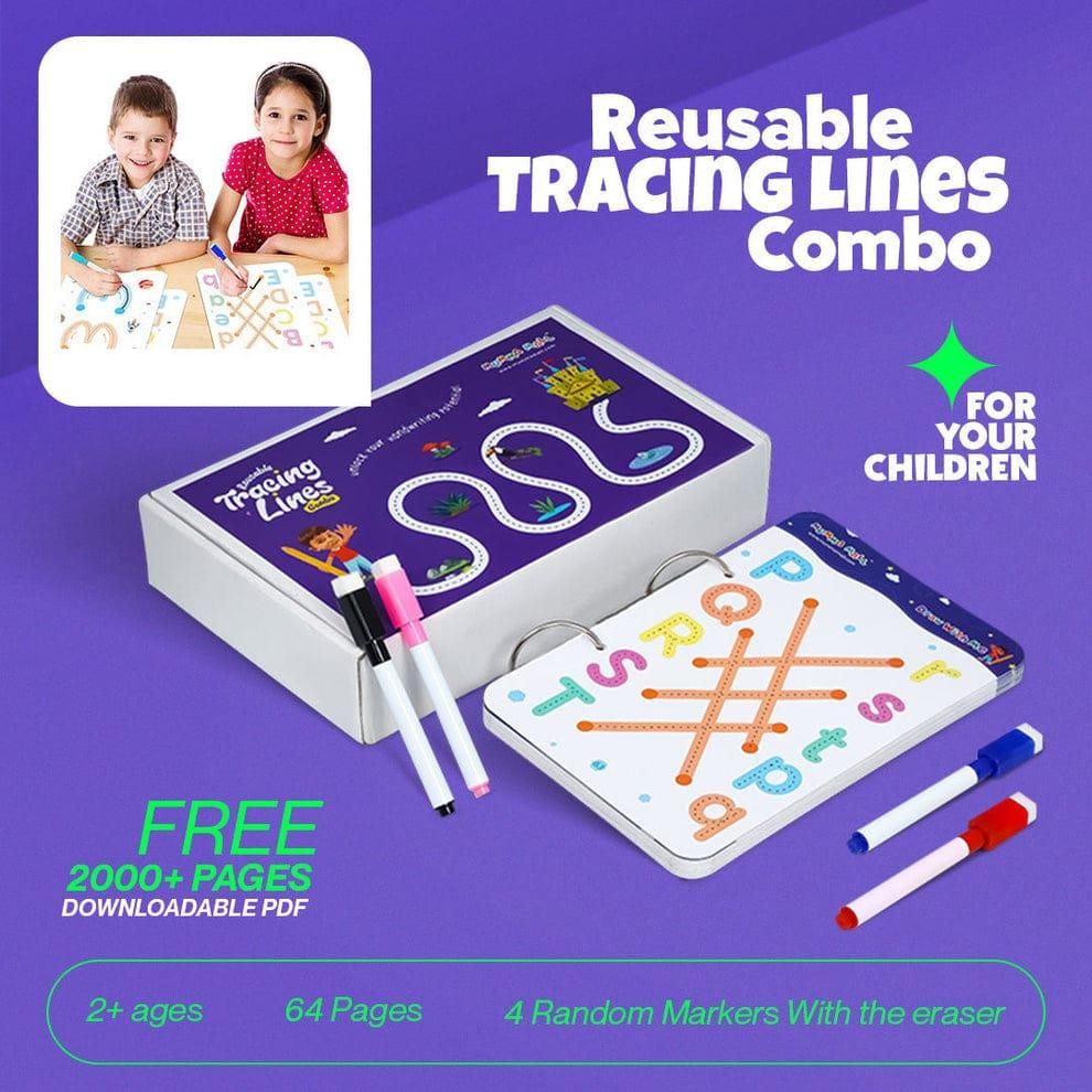 Reusable Tracing Line book