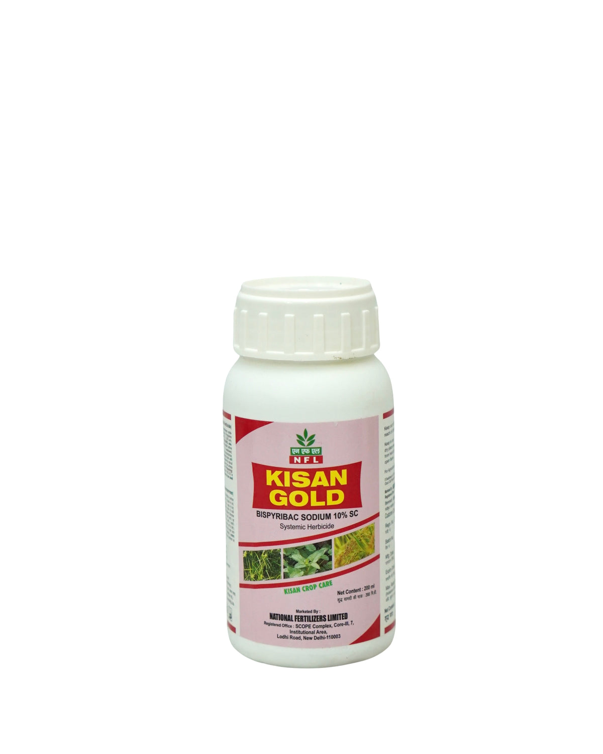 NFL Kisan Gold Bispyribac Sodium 10% SC Systemic Herbicide 200ml