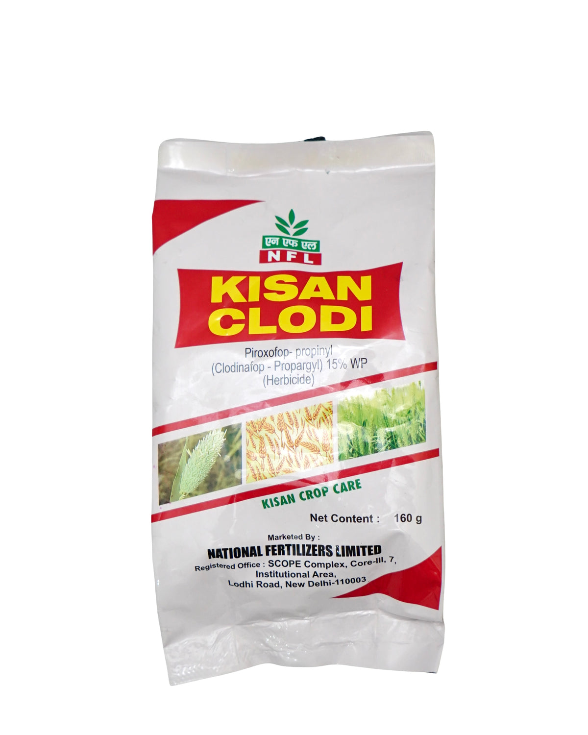 NFL Kisan Clodi Piroxofop-propinyl (Clodinafop- Propargyl) 15% WP Herbicide 160 G