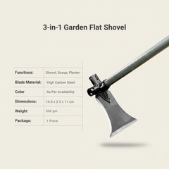 3-in-1 Garden Flat Shovel