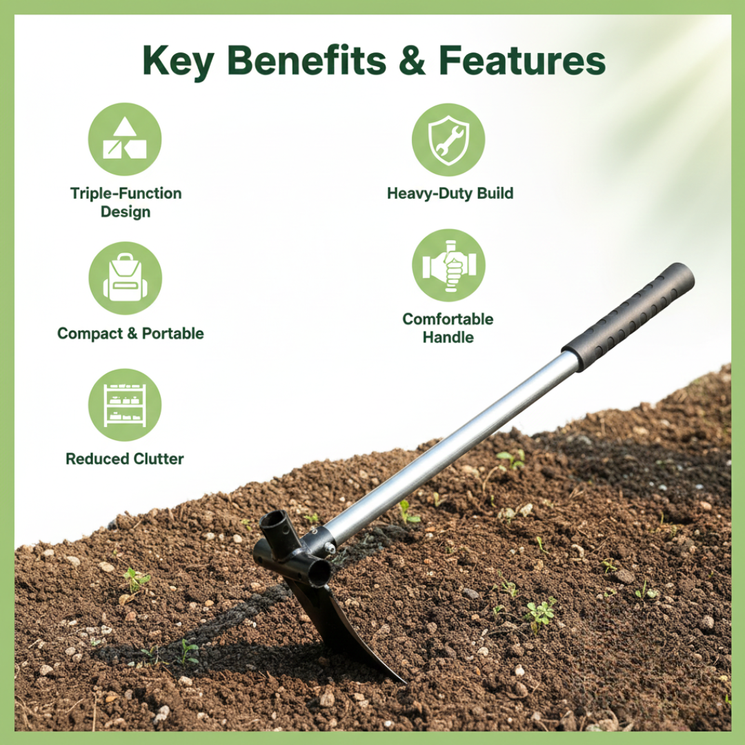 3-in-1 Garden Flat Shovel