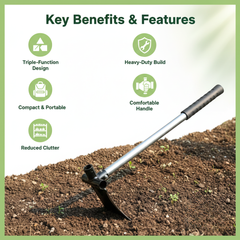 3-in-1 Garden Flat Shovel