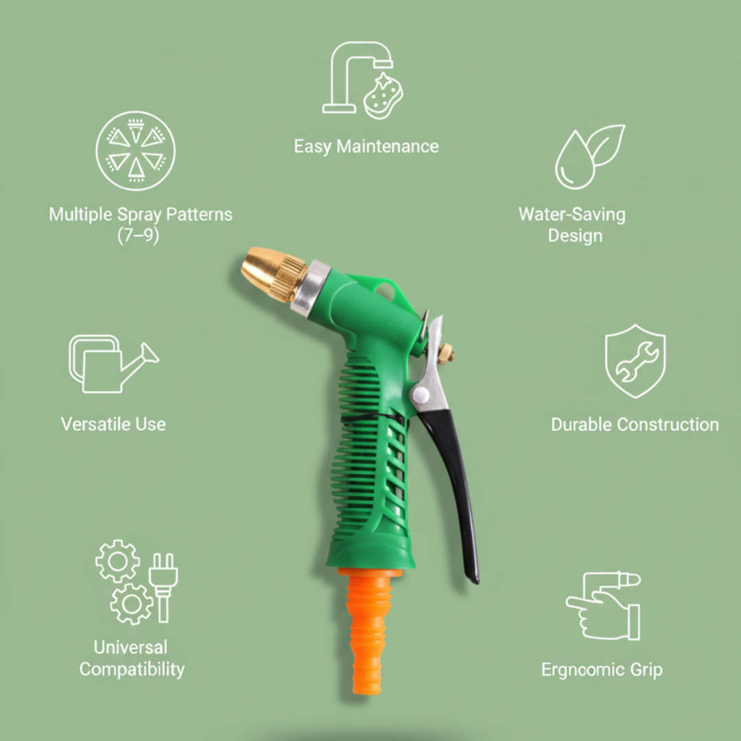 Garden Lawn Hose Nozzle Head Water Sprayer