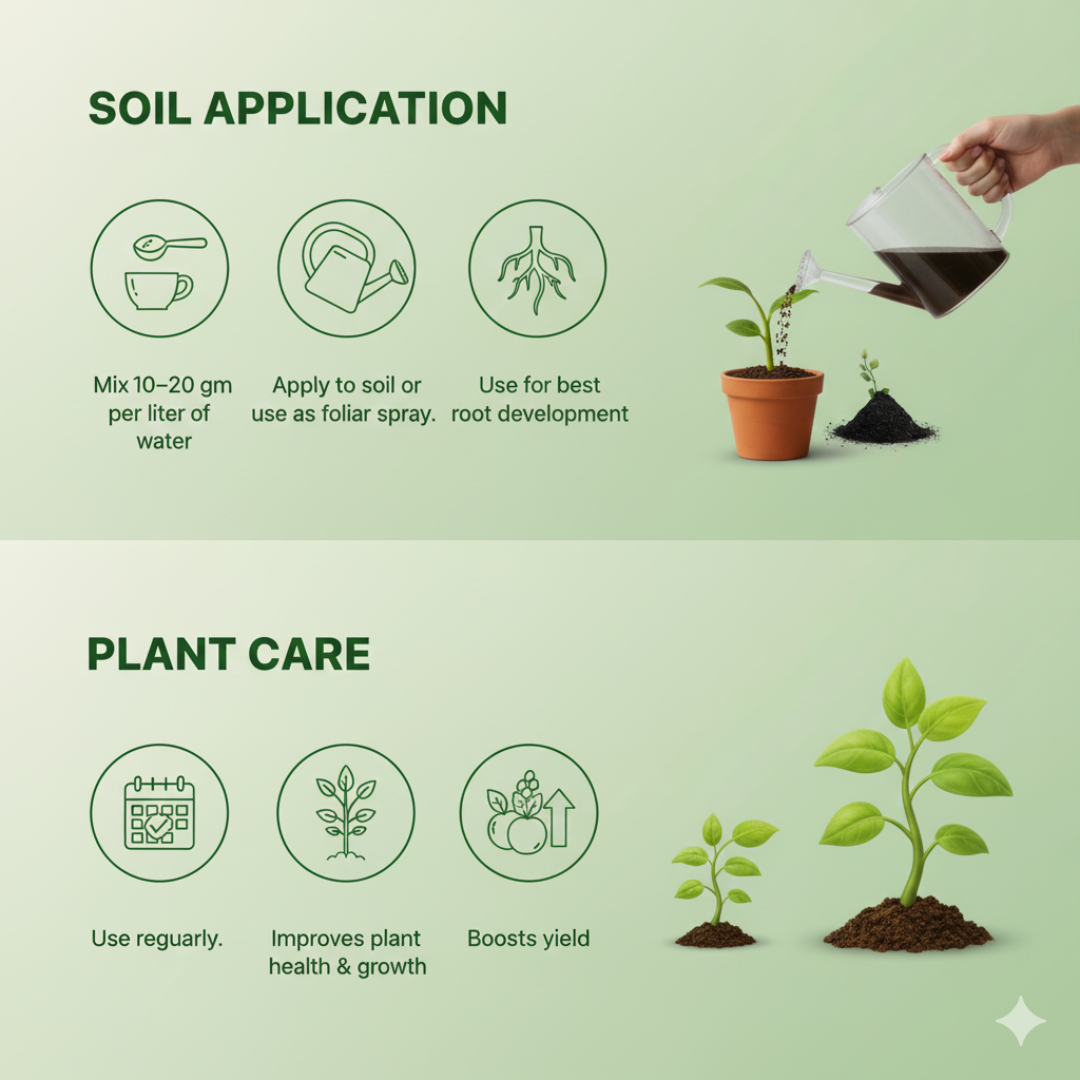 Gronaa Humic Acid for Plants (Potassium Humate Flakes) 200gm