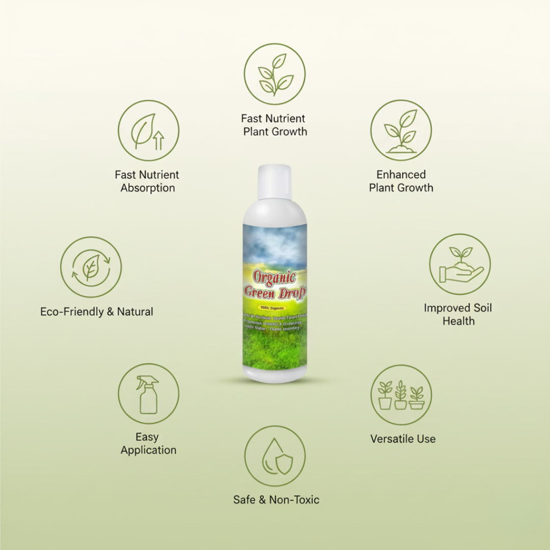 Gronaa Organic GreenDrop Plant Food Liquid Fertilizer For Plant Growth & Greening Pack of 1