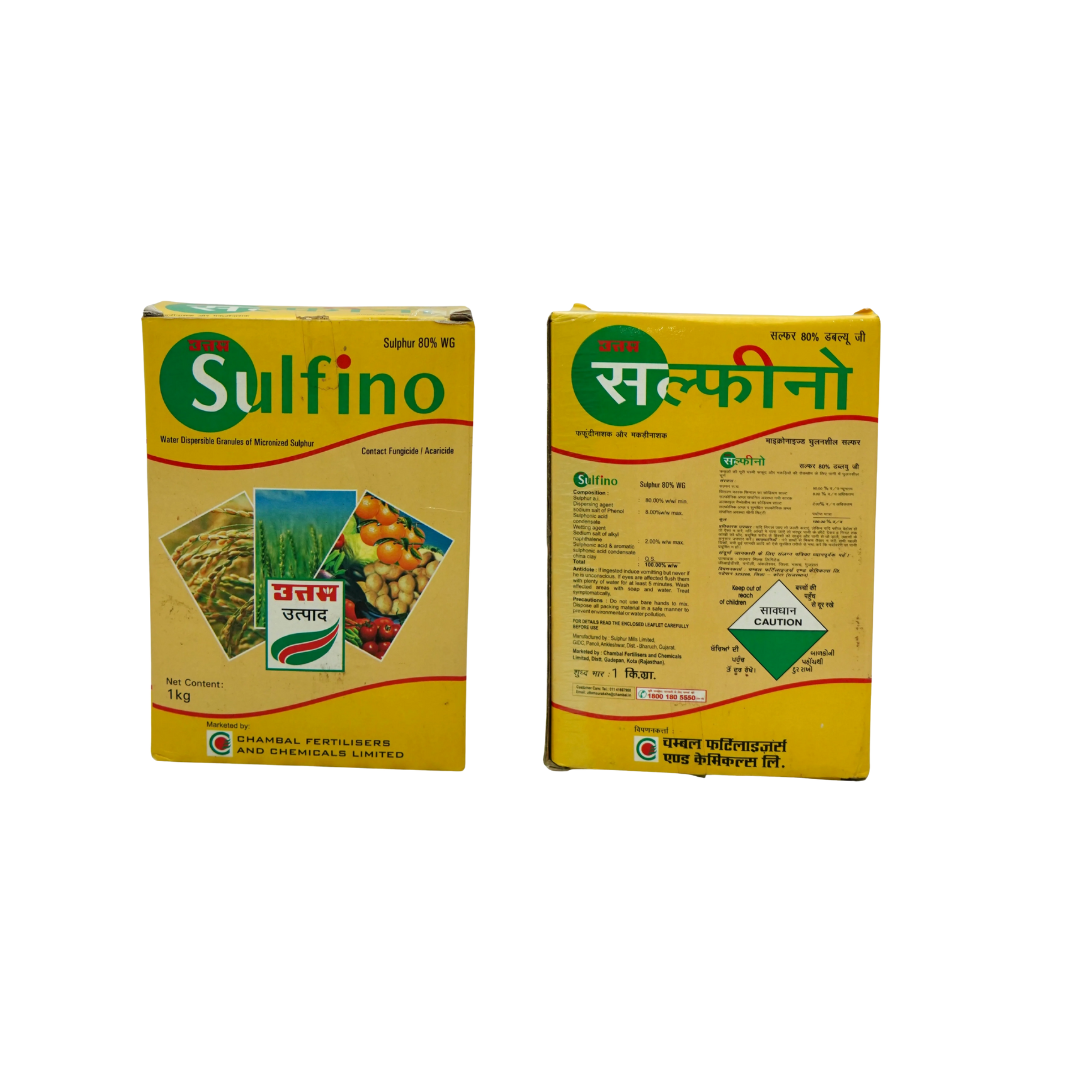 Uttam Sulfino (Water Dispersible Granules of Micronized Sulphur) Sulphur 80% WG 1Kg