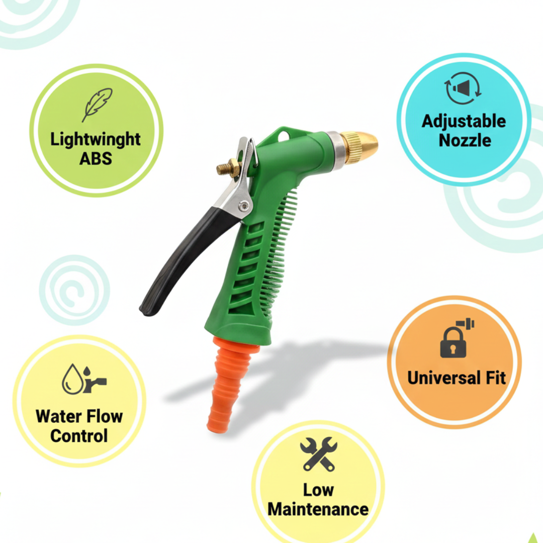 ABS Plastic mix color Nozzle Garden Spray Gun, For Agriculture