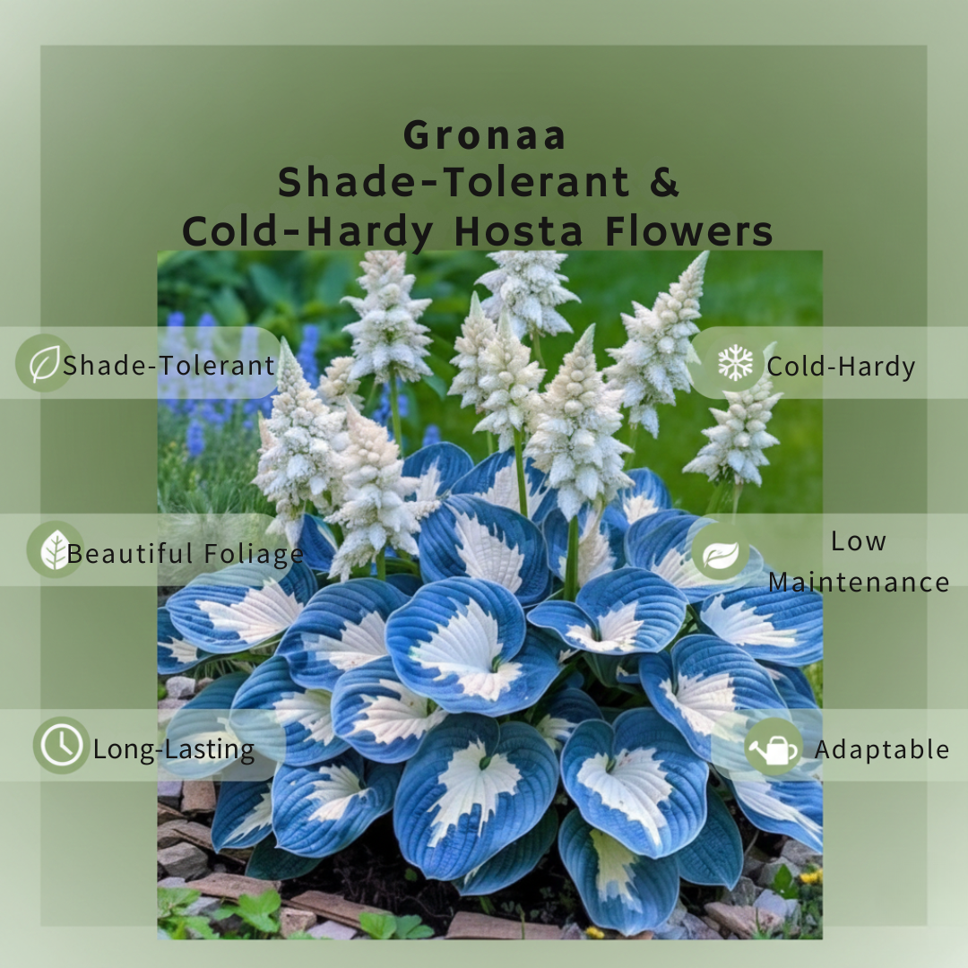 Gronaa Shade-Tolerant and Cold-Hardy Hosta Flowers