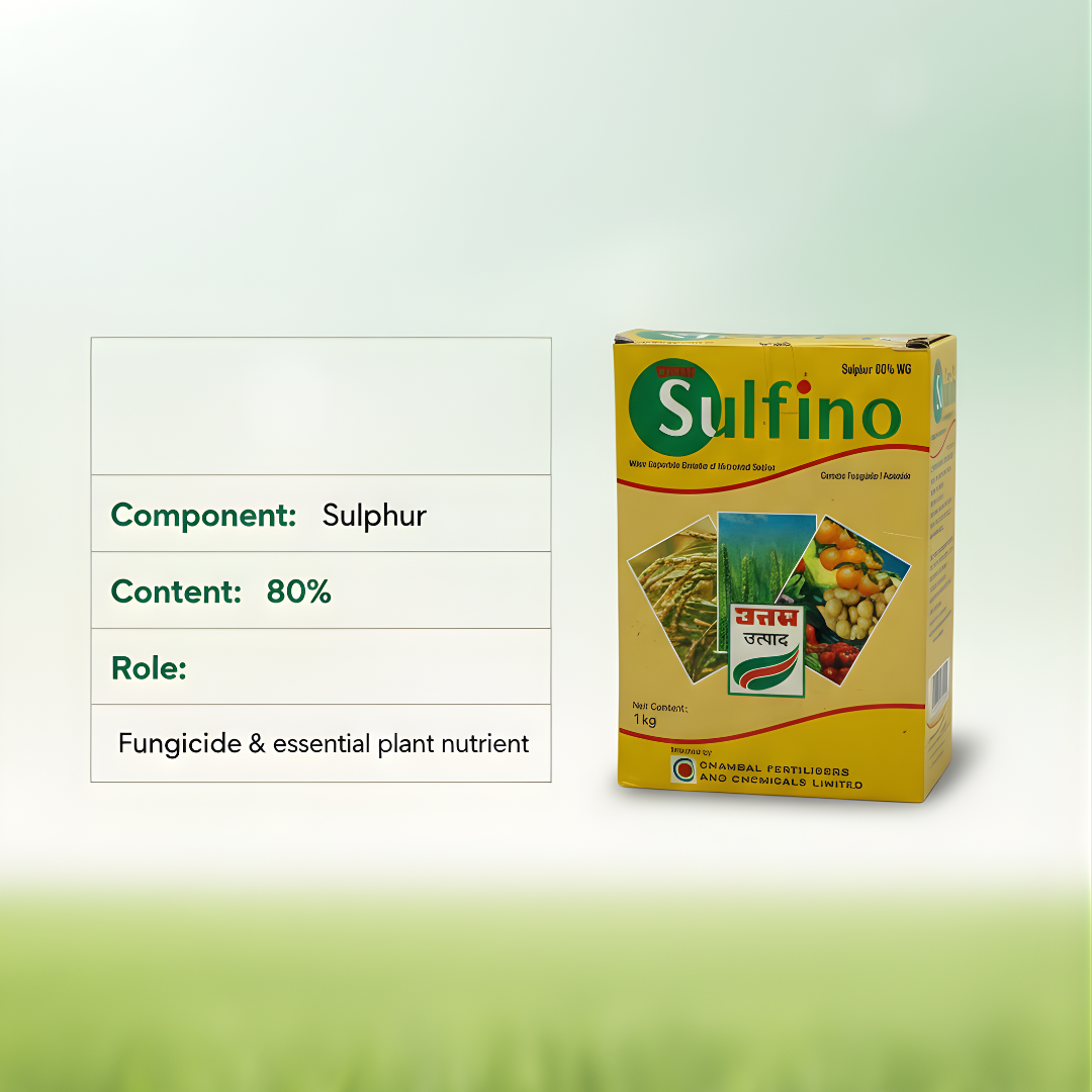 Uttam Sulfino (Water Dispersible Granules of Micronized Sulphur) Sulphur 80% WG 1Kg