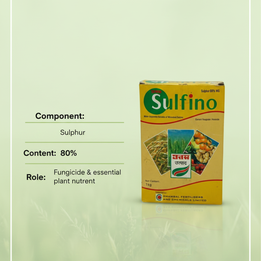 Uttam Sulfino (Water Dispersible Granules of Micronized Sulphur) Sulphur 80% WDG 1Kg