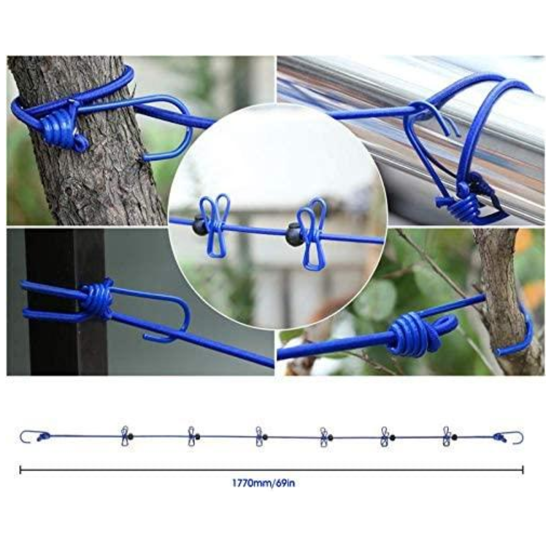 ravel Clothesline, Portable, Retractable and Adjustable Camping
