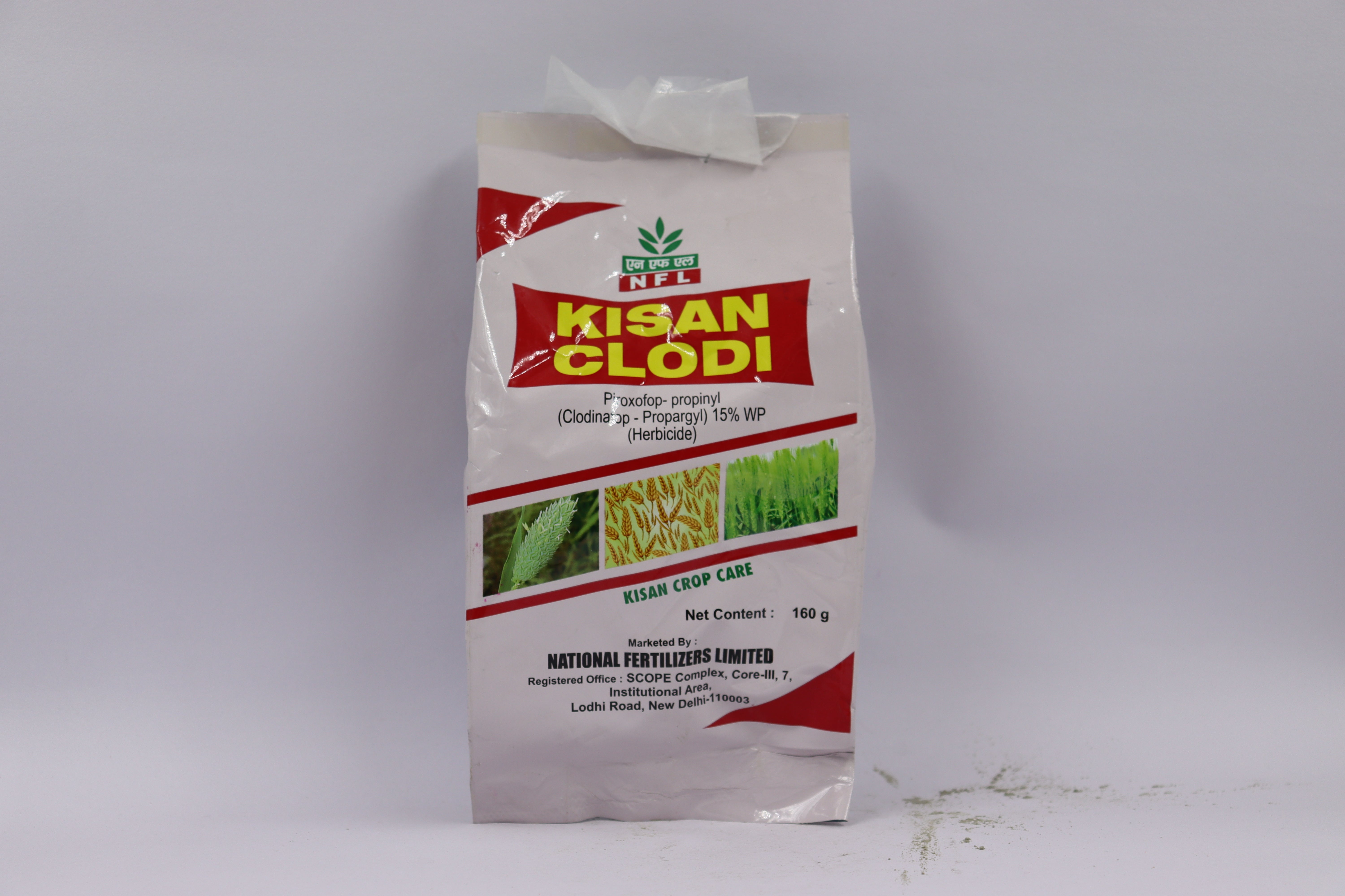 NFL Kisan Clodi Piroxofop-propinyl (Clodinafop- Propargyl) 15% WP Herbicide 160 G
